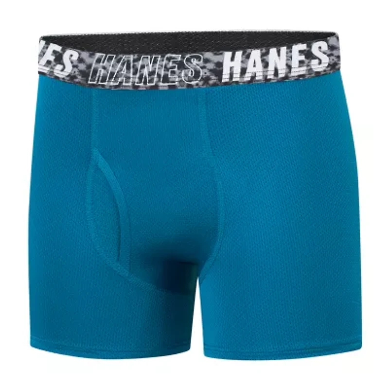 Hanes Moves Little & Big Kid Boys 5 Pack Boxer Briefs Bux88f