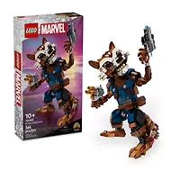 LEGO Marvel Rocket & Baby Groot Guardians of the Galaxy Building Set (566 Pieces)