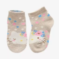 Toddler Girls Multi-Pack 6 Pair Hello Kitty Quarter Ankle Socks