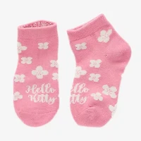 Toddler Girls Multi-Pack 6 Pair Hello Kitty Quarter Ankle Socks
