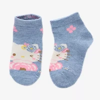 Toddler Girls Multi-Pack 6 Pair Hello Kitty Quarter Ankle Socks