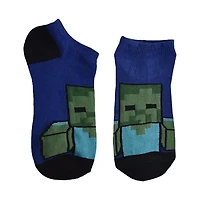 Little & Big Kid Boys Multi-Pack 6 Pair Minecraft No Show Socks