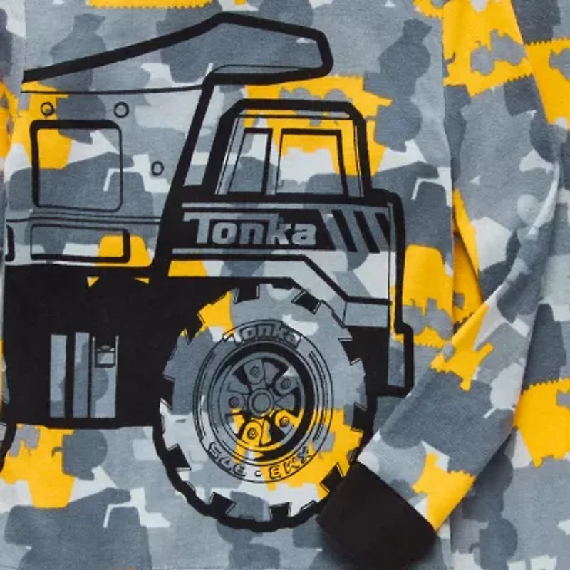 Tonka Toddler Boys Crew Neck Long Sleeve 4-pc. Pajama Sets