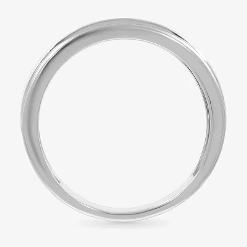 Mens 4.5MM 1/10 CT. T.W. Natural White Diamond 14K Gold Wedding Band