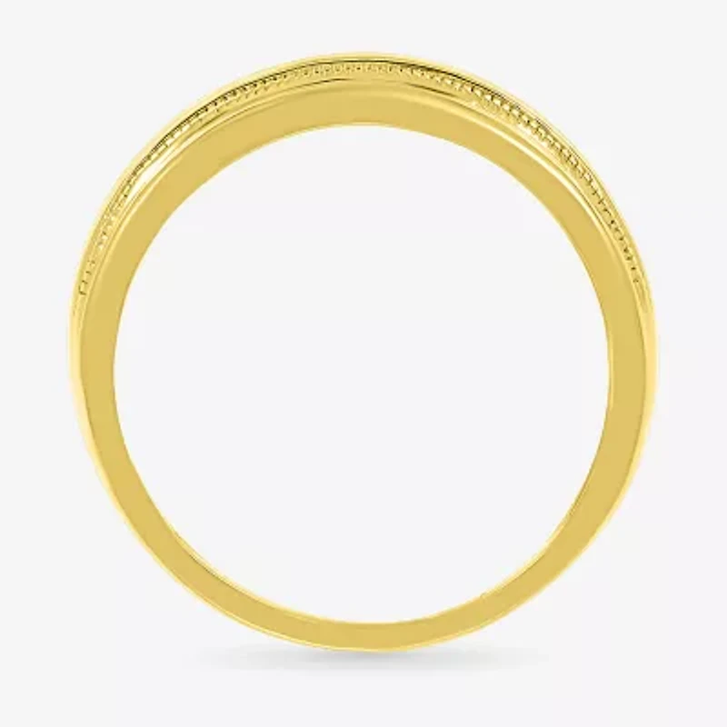 Mens 2.5MM 1/ CT. T.W. Natural White Diamond 14K Gold Wedding Band
