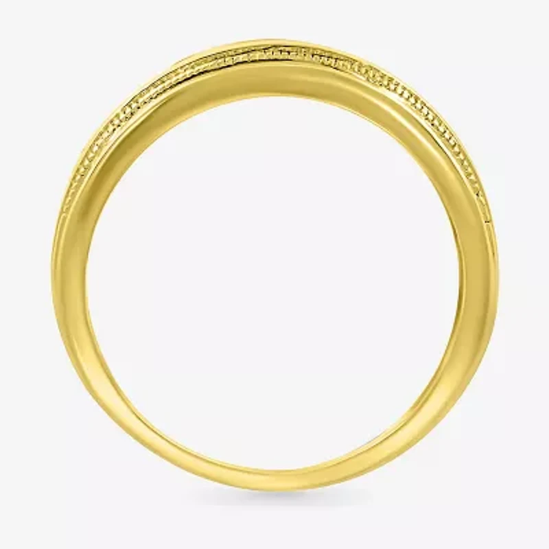 Mens 2.5MM 1/ CT. T.W. Natural White Diamond 14K Gold Wedding Band