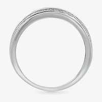 Mens 2.5MM 1/2 CT. T.W. Natural White Diamond 14K Gold Wedding Band