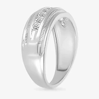 Mens 2.5MM 1/2 CT. T.W. Natural White Diamond 14K Gold Wedding Band