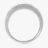 Mens 2.5MM 1/2 CT. T.W. Natural White Diamond 14K Gold Wedding Band