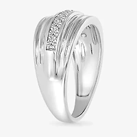 Mens 2.5MM 1/2 CT. T.W. Natural White Diamond 14K Gold Wedding Band