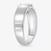 Mens 3.5MM 1/5 CT. Natural White Diamond 10K Gold Wedding Band