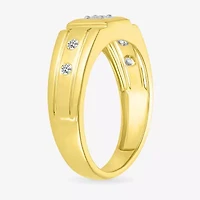 Mens 3.5MM 1/6 CT. T.W. Natural White Diamond 10K Gold Wedding Band