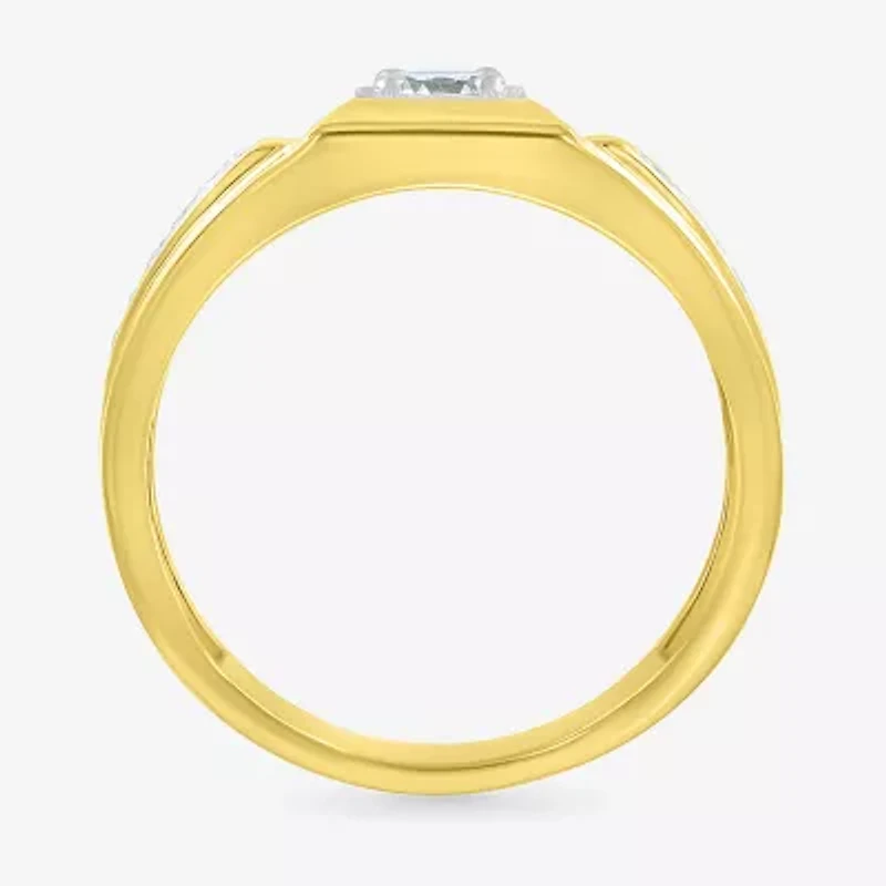 Mens 3.5MM 1/2 CT. T.W. Natural White Diamond 14K Gold Wedding Band