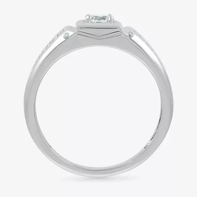 Mens 3MM 1/2 CT. T.W. Natural White Diamond 14K Gold Wedding Band