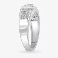 Mens 3MM 1/2 CT. T.W. Natural White Diamond 14K Gold Wedding Band