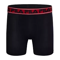 FILA Ultra Soft Stretch No Fly Mens 4 Pack Boxer Briefs Fm412bxcs15-410