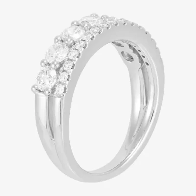 Womens 1 1/4 CT. T.W. White Diamond 10K Gold Anniversary Wedding Band