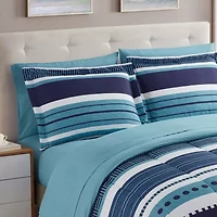 Sweet Home Collection™ Marino Bed-in-A-Bag Printed Comforter Set with Bonus Pillowcases