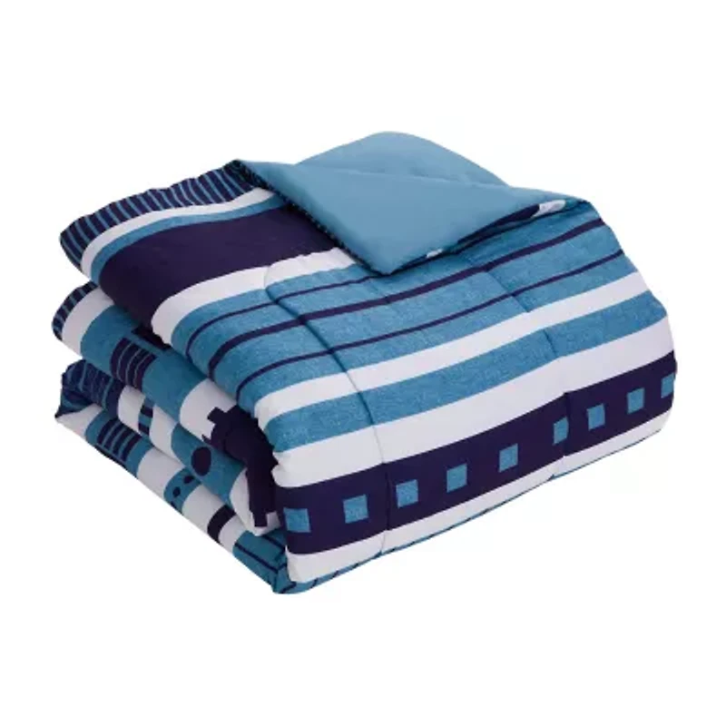 Sweet Home Collection™ Marino Bed-in-A-Bag Printed Comforter Set with Bonus Pillowcases