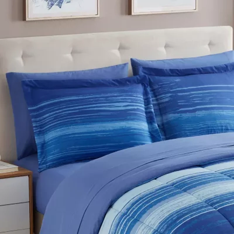 Sweet Home Collection™ Siena Bed-in-A-Bag Printed Comforter Set with Bonus Pillowcases