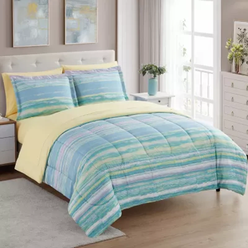 Sweet Home Collection™ Sorento Bed-in-A-Bag Printed Comforter Set with Bonus Pillowcases
