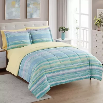Sweet Home Collection™ Sorento Bed-in-A-Bag Printed Comforter Set with Bonus Pillowcases