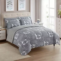Sweet Home Collection™ Tulsa Bed-in-A-Bag Printed Comforter Set with Bonus Pillowcases