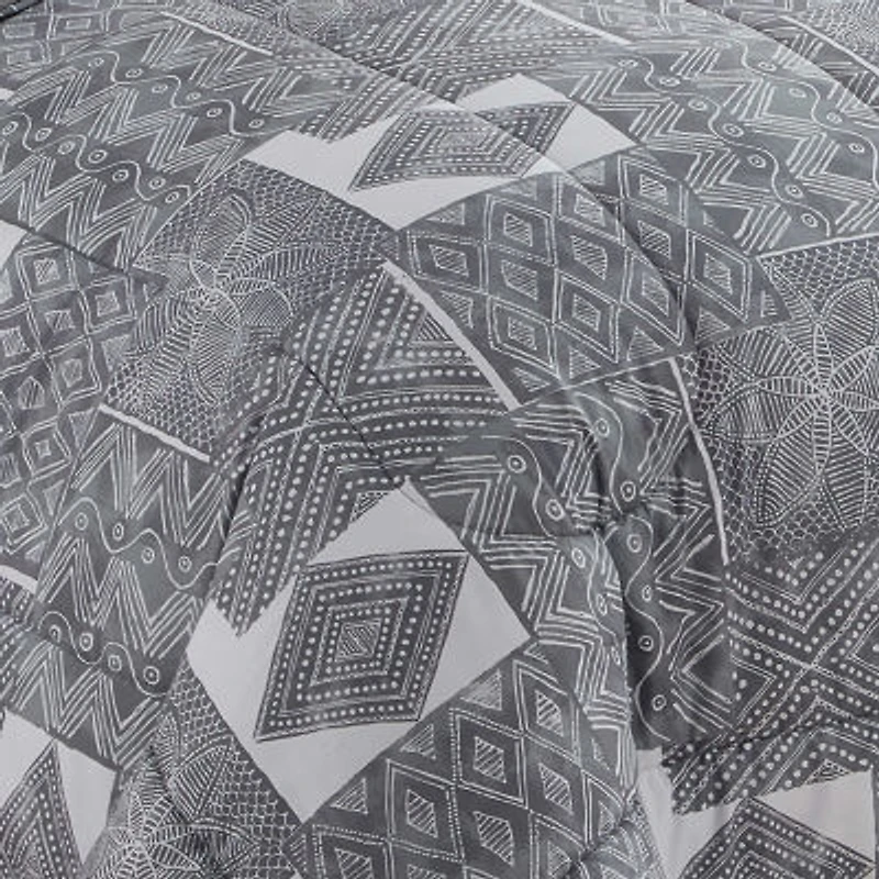 Sweet Home Collection™ Tulsa Bed-in-A-Bag Printed Comforter Set with Bonus Pillowcases