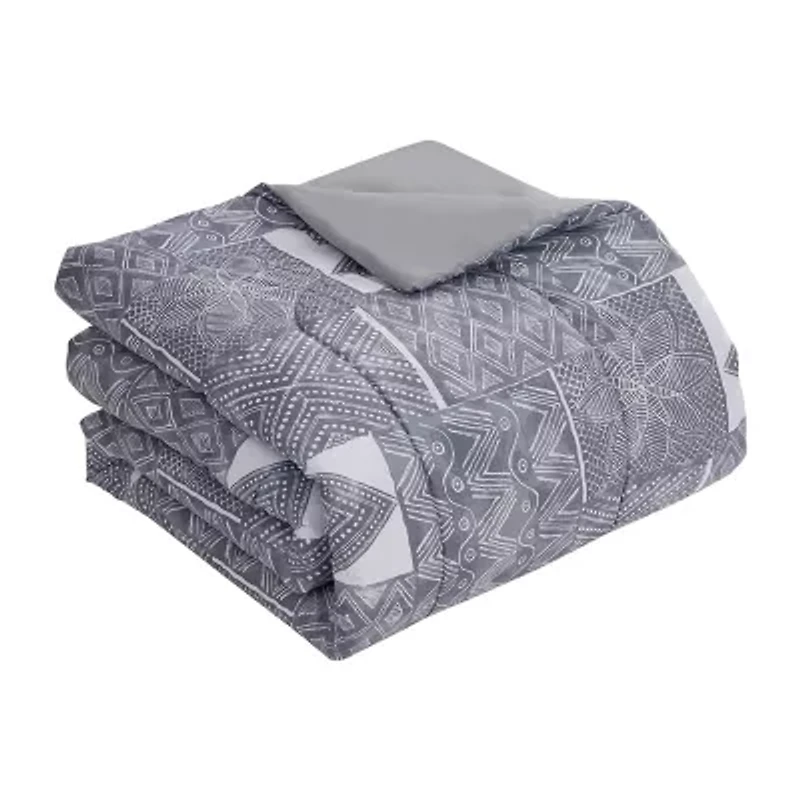 Sweet Home Collection™ Tulsa Bed-in-A-Bag Printed Comforter Set with Bonus Pillowcases