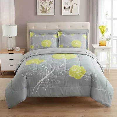 Sweet Home Collection™ Florence Bed-in-A-Bag Printed Comforter Set with Bonus Pillowcases