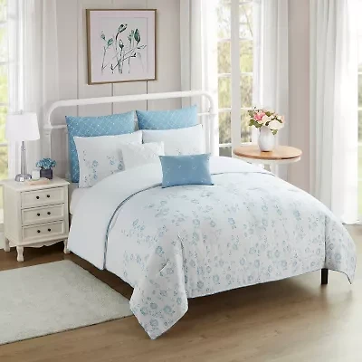 Sweet Home Collection™ Adeline Floral Printed Comforter Set with Bonus Pillowcases