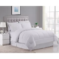 Sweet Home Collection™ Embossed Dobby Stripe Bed A Bag All Season Complete Set