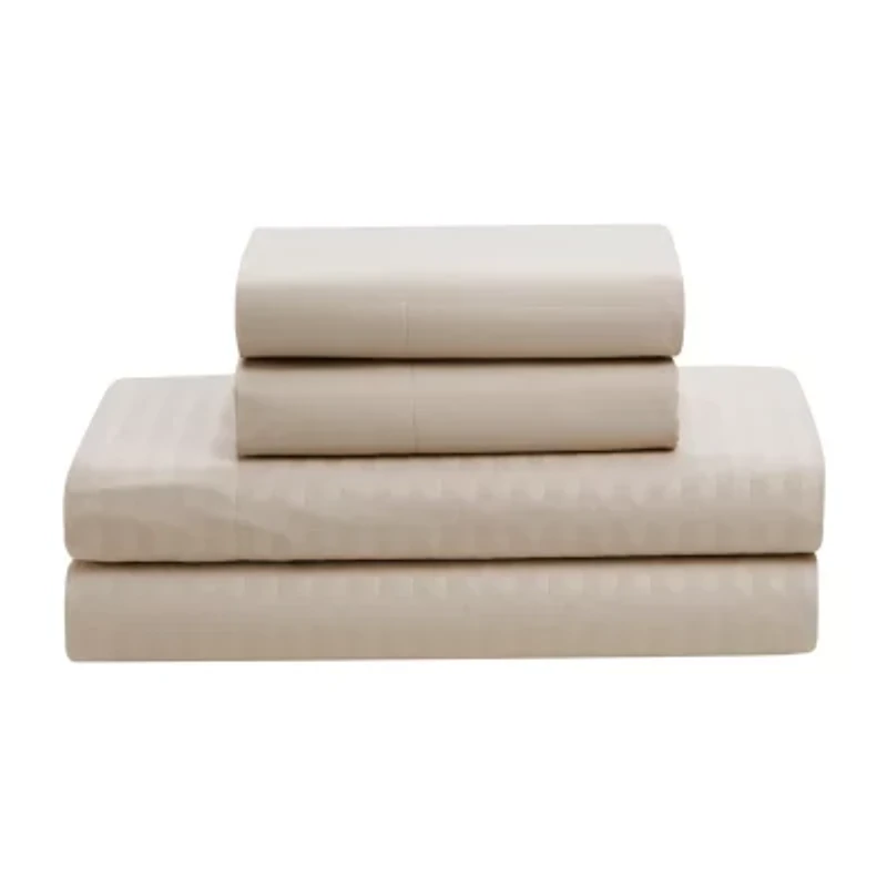 Sweet Home Collection™ Embossed Dobby Stripe Bed A Bag All Season Complete Set