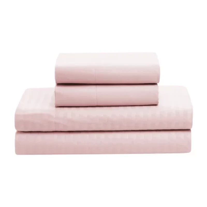 Sweet Home Collection™ Embossed Dobby Stripe Bed A Bag All Season Complete Set