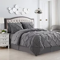 Sweet Home Collection™ Embossed Checkered Bed A Bag All Season Complete Set