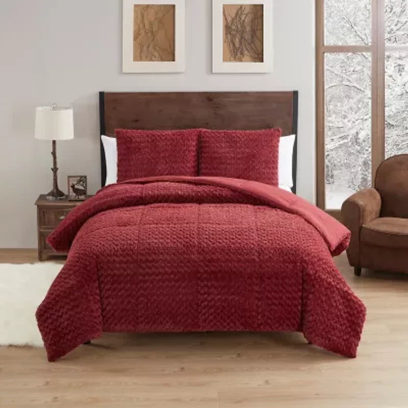 Sweet Home Collection™ Animal Faux Fur Ultra Soft Comforter Set with Shams