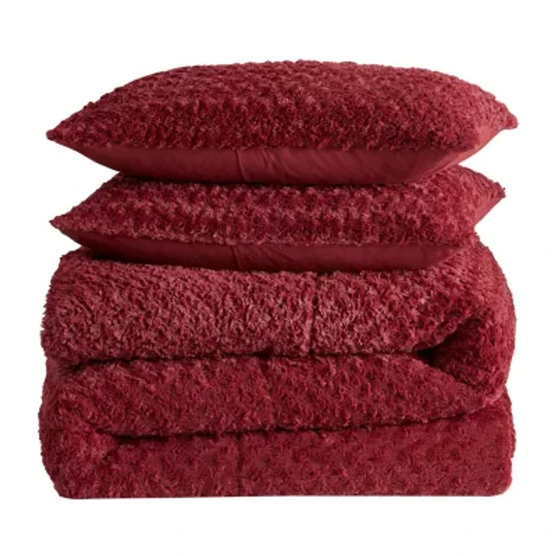 Sweet Home Collection™ Animal Faux Fur Ultra Soft Comforter Set with Shams