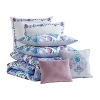 Sweet Home Collection™ Juliette Floral Printed Comforter Set with Bonus Pillowcases