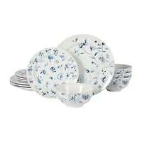 Martha Stewart Empress Bouquet 12-pc. Ceramic Dinnerware Set