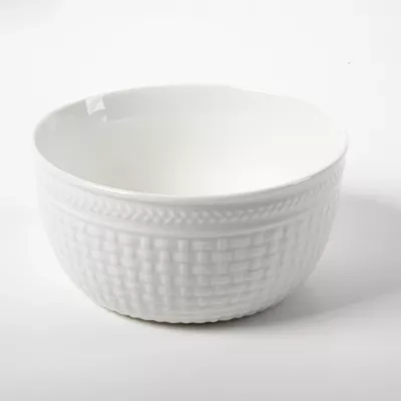 Martha Stewart Basketweave 12-pc. Ceramic Dinnerware Set