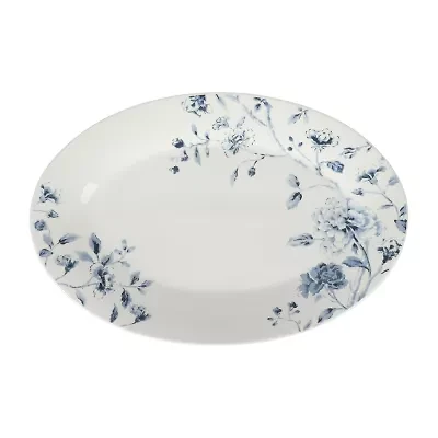 Martha Stewart Empress Bouquet 17-inch Fine Ceramic Serving Platter