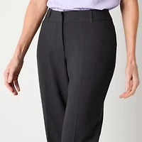 Liz Claiborne Audra Tailored Womens Adaptive Easy-on + Easy-off Straight Mid Rise Trouser