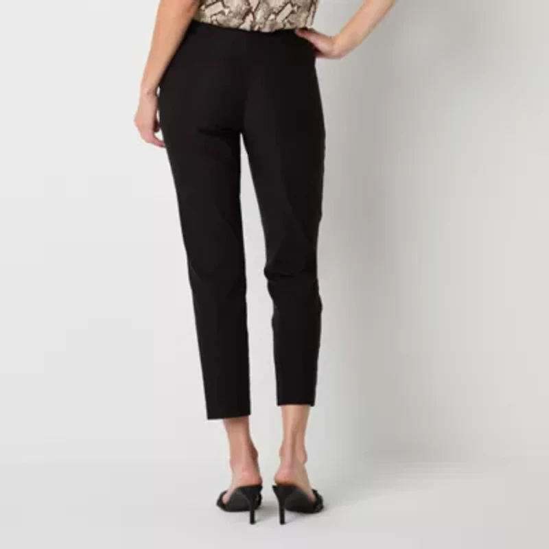 Worthington Womens Slim High Rise Pant