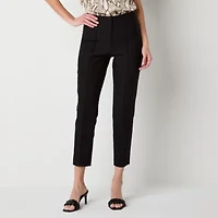 Worthington Womens Slim High Rise Pant