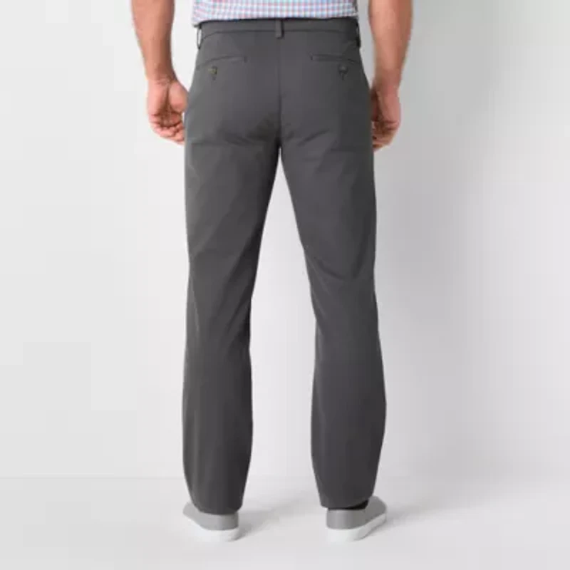 St. John's Bay Stretch Chino Mens Straight Fit Flat Front Pant