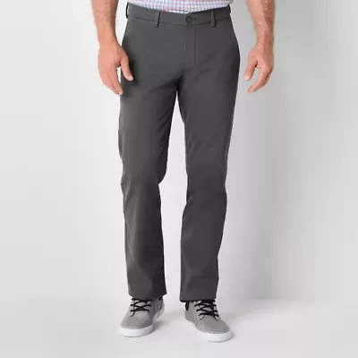 St. John's Bay Stretch Chino Mens Straight Fit Flat Front Pant