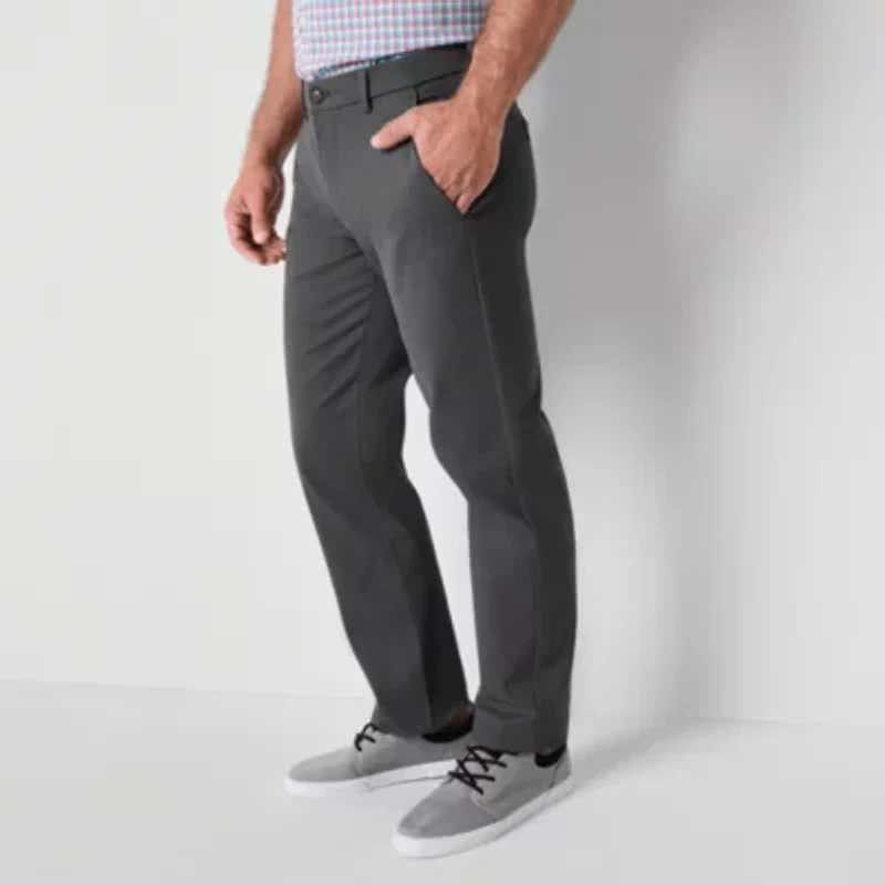 St. John's Bay Stretch Chino Mens Straight Fit Flat Front Pant