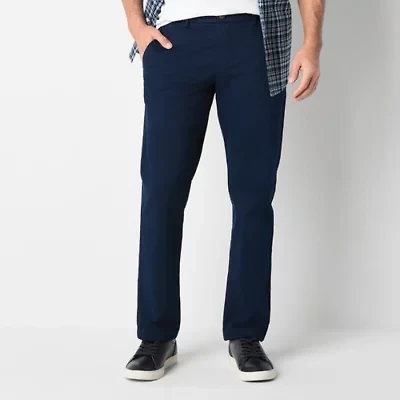 St. John's Bay Stretch Chino Mens Straight Fit Flat Front Pant