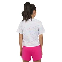Champion Big Kid Girls Crew Neck Short Sleeve Loose Fit Graphic T-Shirt