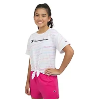 Champion Big Kid Girls Crew Neck Short Sleeve Loose Fit Graphic T-Shirt